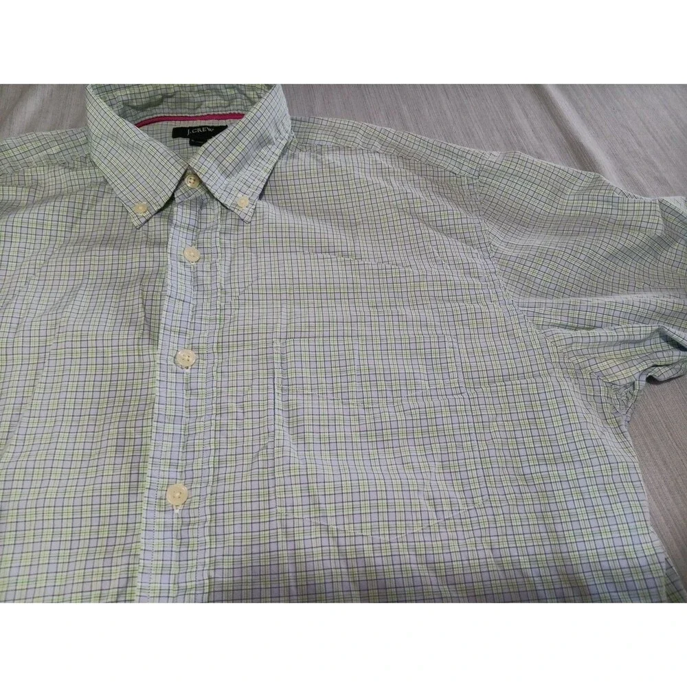J Crew Shirt Men's Medium Long Sleeve Button Up Front Casual Cotton
